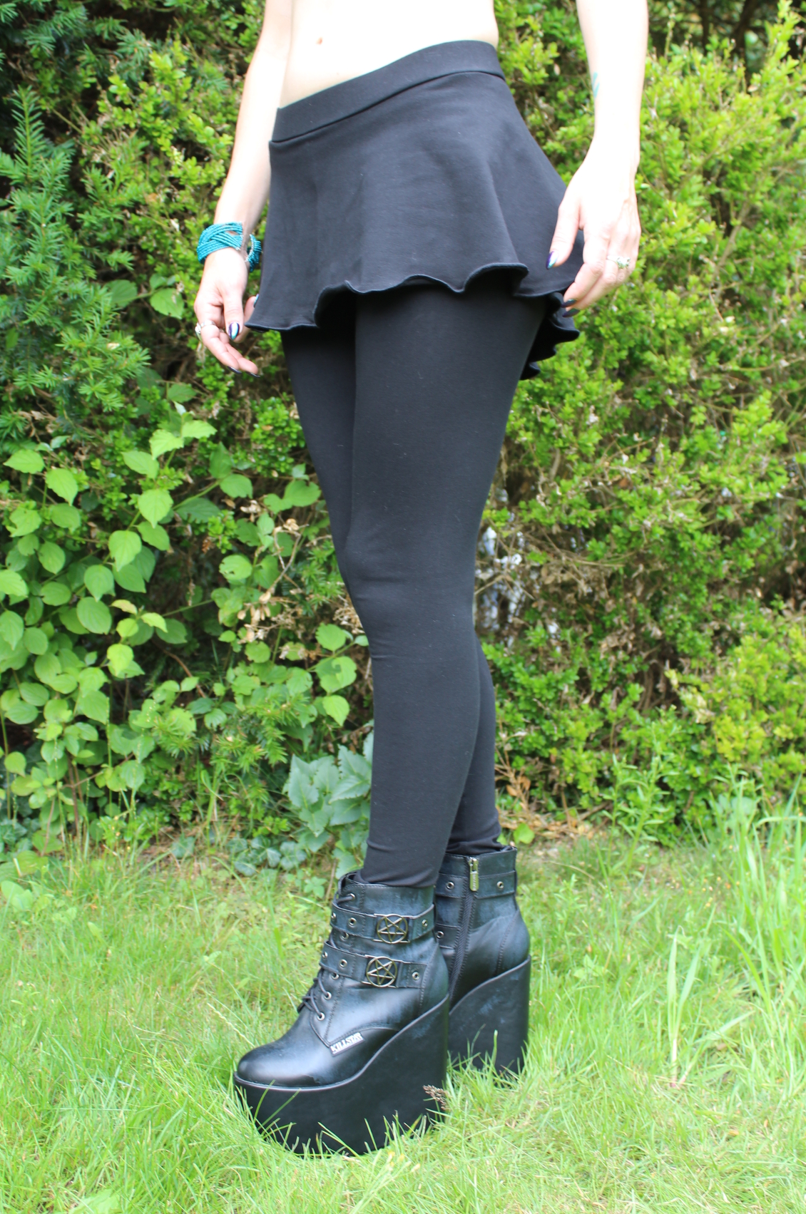 Leggings Phanchee mit integriertem Rock schwarz