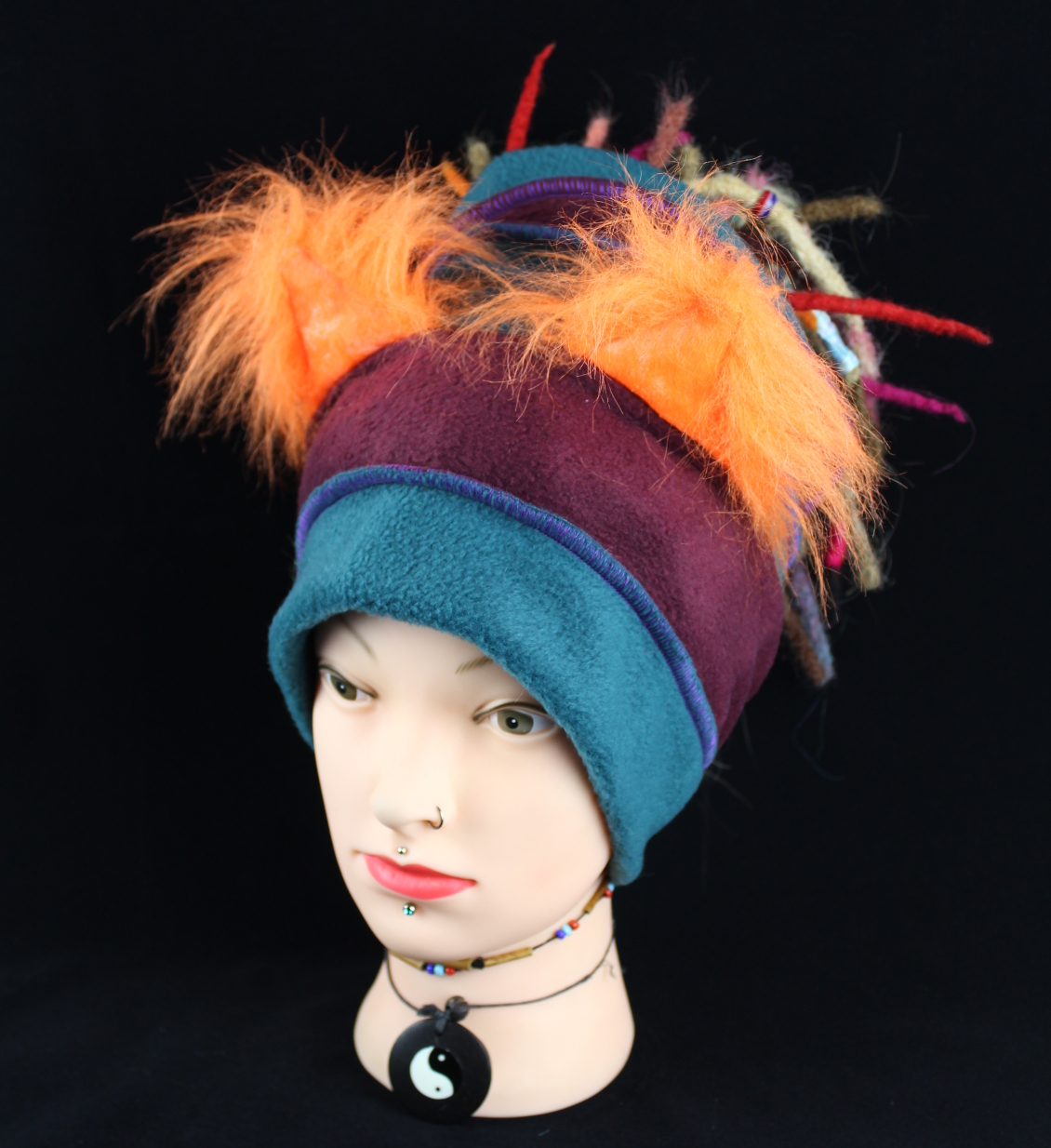 Dreadtube Winter petrol/bordeaux